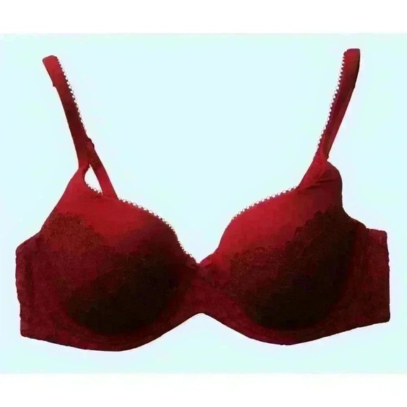 Victoria's Secret Body by Victoria Lined Demi bra 34C underwire red lace - Picture 12 of 12